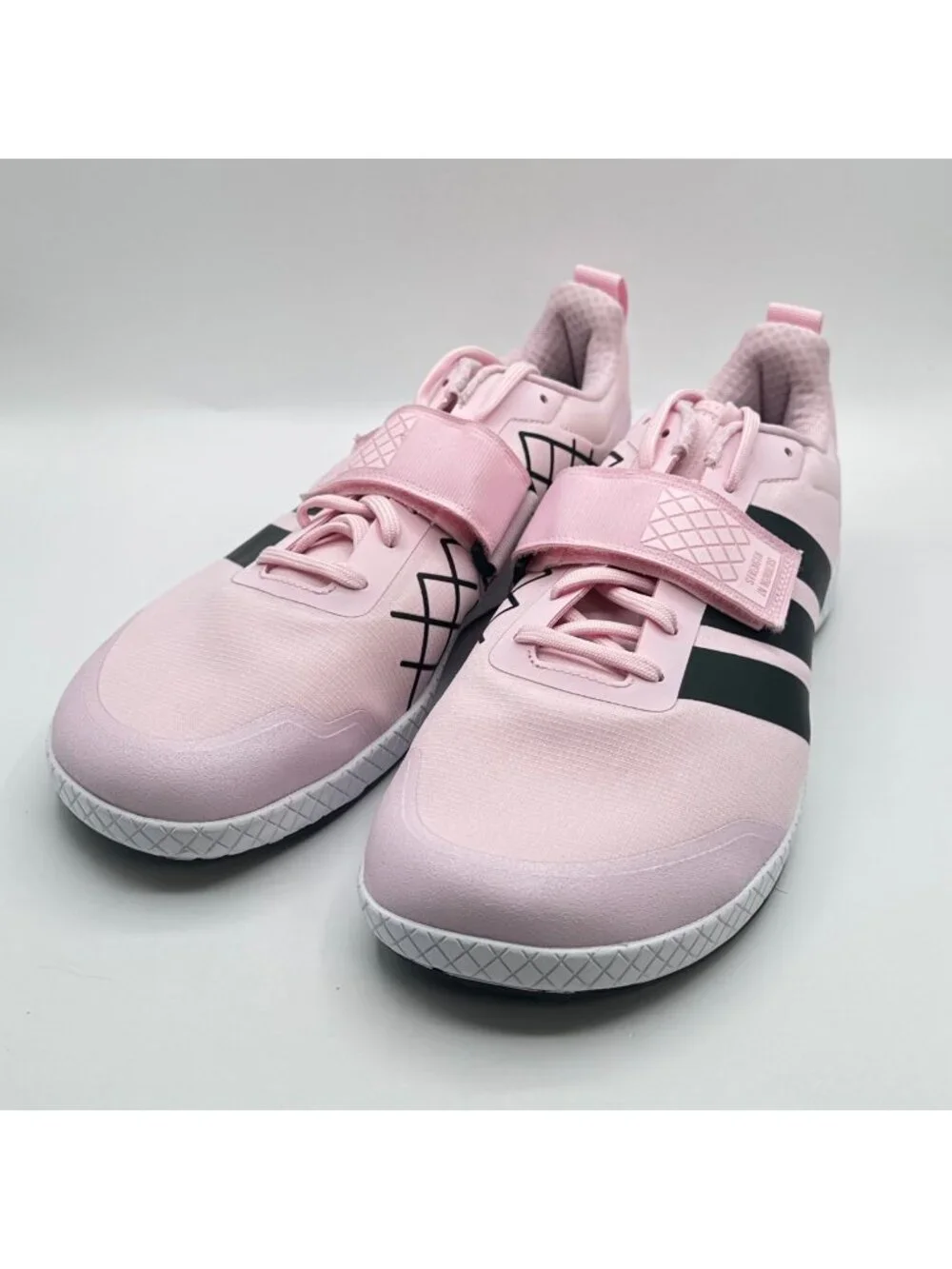 Men's Adidas The Total 2 Weightlifting Shoes Clear Pink Core Black Sz10 JP9869